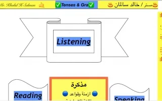 شرح مبسط للأزمنة انجليزي ابتدائي -أ- خالد سالمان